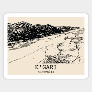 K’gari (Fraser Island) - Australia Sticker